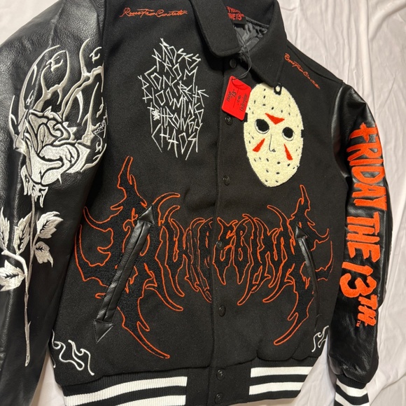 Civil Regime x Friday the 13th Varsity Jacket Medium OS - Picture 2 of 8